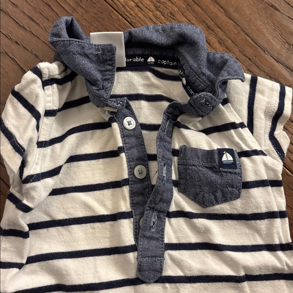 Striped Baby Rompers Set - Picture 4 of 4